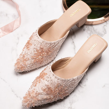 Rose Quartz Mules