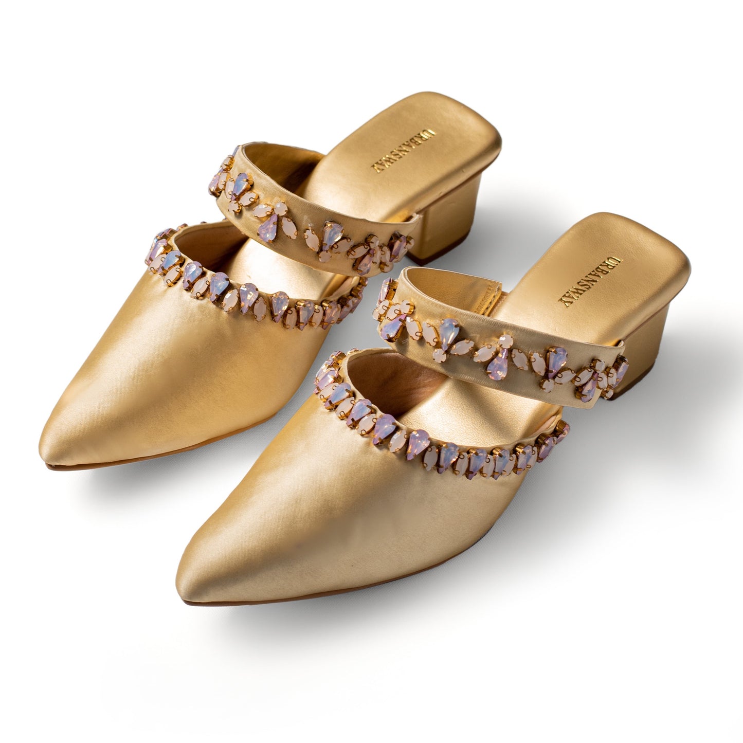 Opal Gold Mules