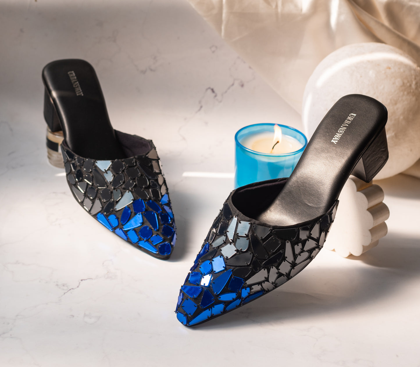 Blue Espejo Mules